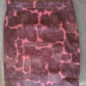 J.Crew Pink Purple Batik Skirt NWT